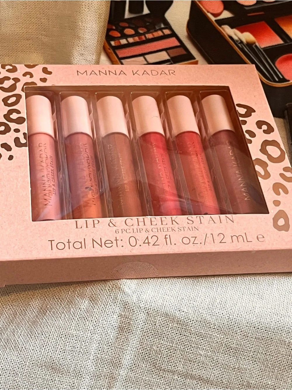 L.A. Colors Eye Shadow Palette & Contour Kit Set Pink and Neutral Shades Bundle